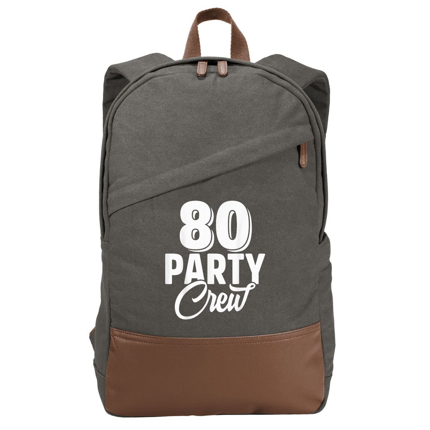80 Year Birthday Decorations Gag 80yr 1945 80th Birthday Cotton Canvas Backpack