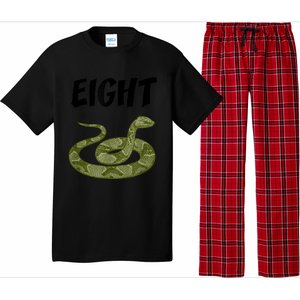 8 Year Old Snake Reptile Birthday Party 8th Birthday Pajama Set