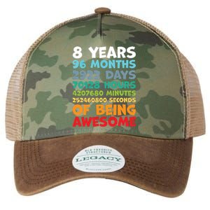 8 Year Old Bday Decorations Son Boy 8yr 8th Birthday Legacy Tie Dye Trucker Hat