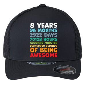 8 Year Old Bday Decorations Son Boy 8yr 8th Birthday Flexfit Unipanel Trucker Cap