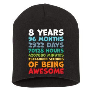 8 Year Old Bday Decorations Son Boy 8yr 8th Birthday Short Acrylic Beanie