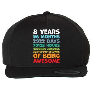 8 Year Old Bday Decorations Son Boy 8yr 8th Birthday Wool Snapback Cap