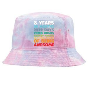 8 Year Old Bday Decorations Son Boy 8yr 8th Birthday Tie-Dyed Bucket Hat