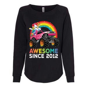 8 Years Old 8th Birthday Monster Truck Unicorns Gift Womens California Wash Sweatshirt