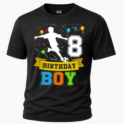8 Year Old Birthday Soccer 8th Birthday Teens Performance Shirt