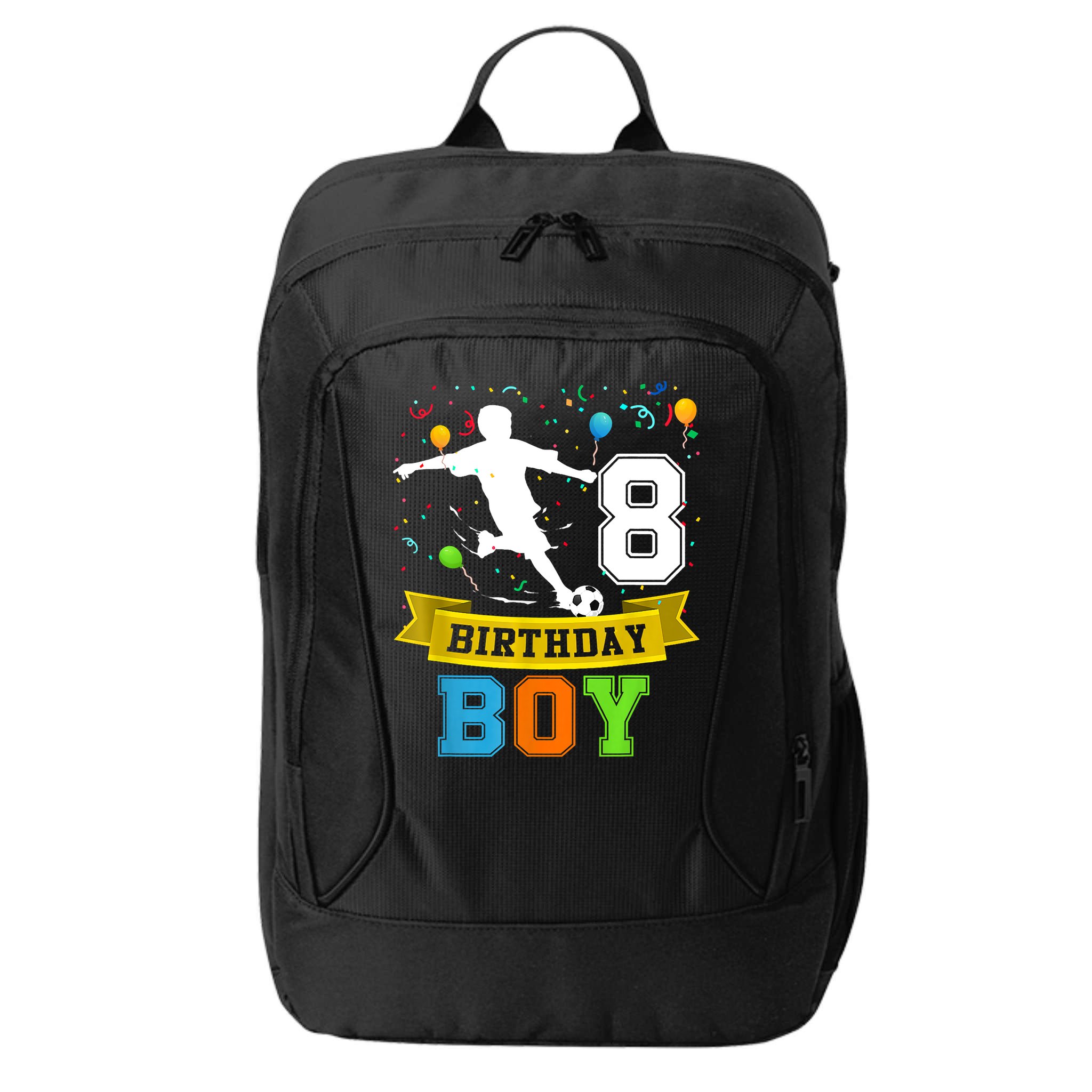 8 Year Old Birthday Soccer 8th Birthday Teens City Backpack