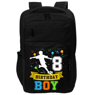 8 Year Old Birthday Soccer 8th Birthday Teens Impact Tech Backpack