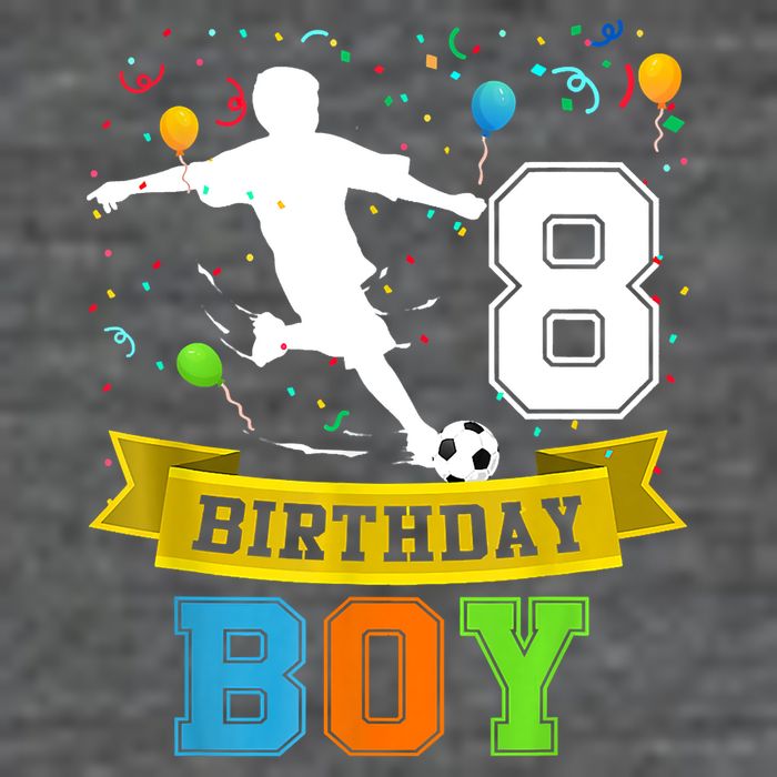 8 Year Old Birthday Soccer 8th Birthday Teens Zip Tote Bag