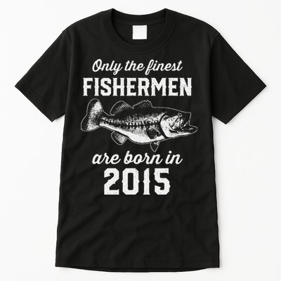 8 Year Old Fisherman Fishing 2015 8th Birthday Gift Tall T-Shirt