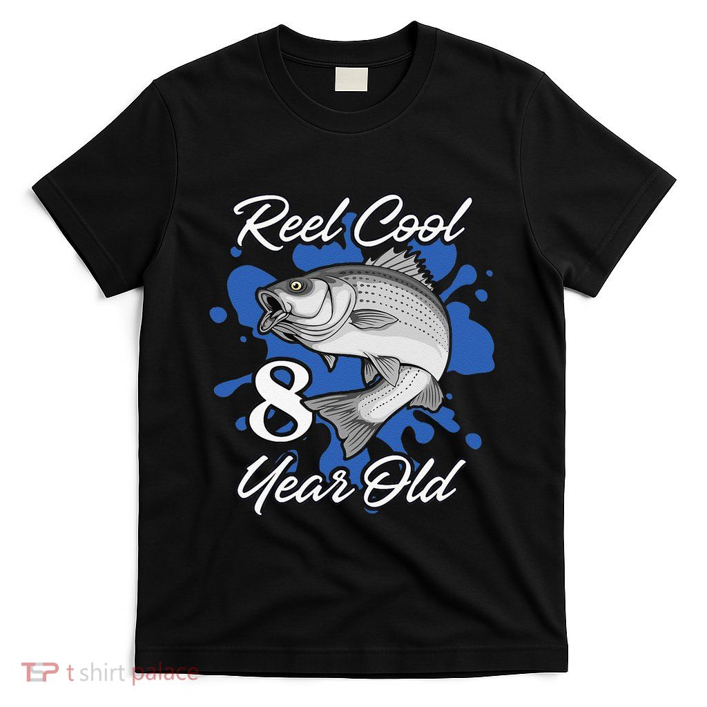 8 Year Old Fisherman Fishing 2015 8th Birthday T-Shirt