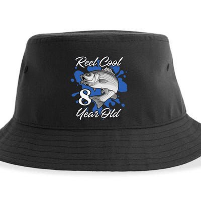 8 Year Old Fisherman Fishing 2015 8th Birthday Sustainable Bucket Hat