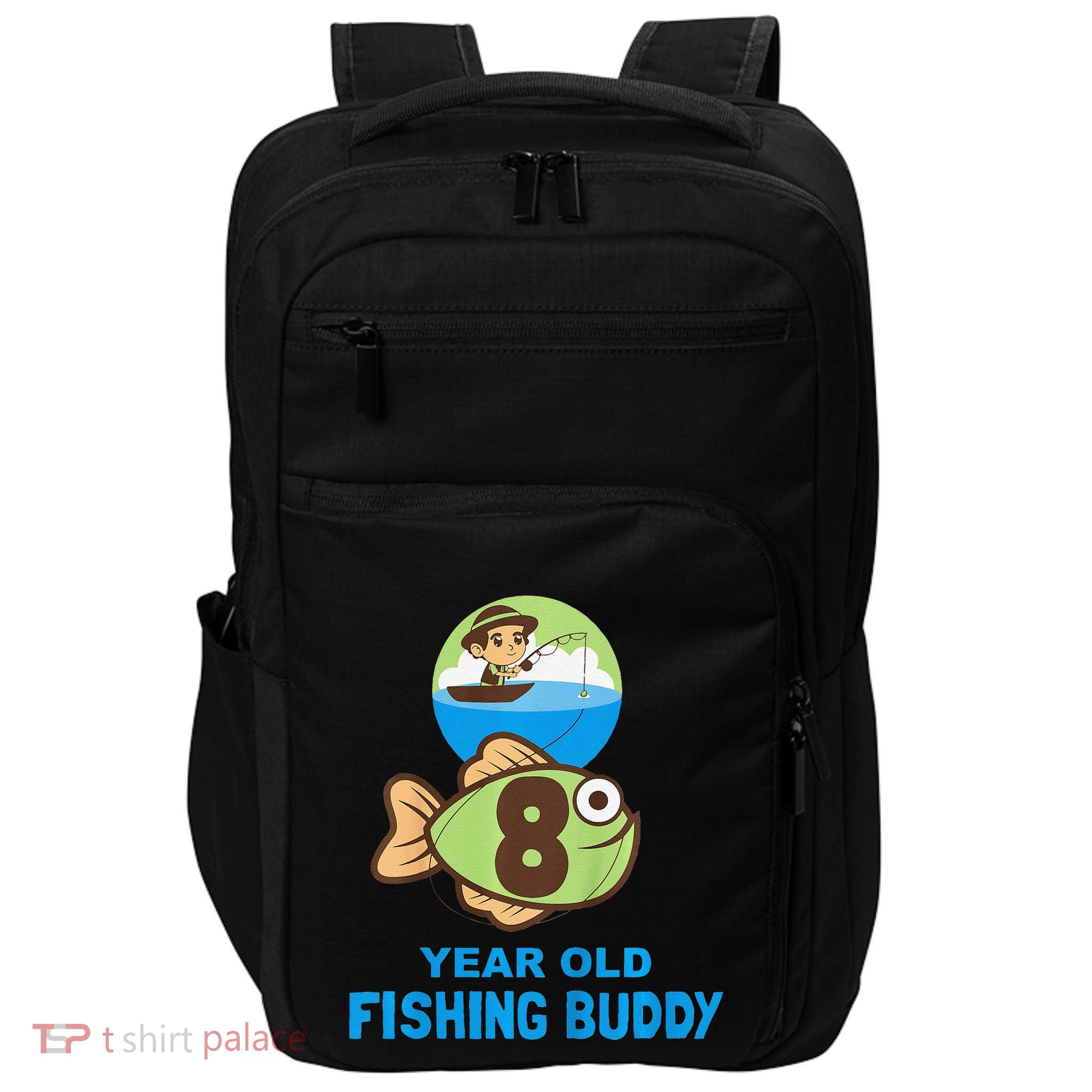 8 Year Old Fishing Buddy Birthday Party Impact Tech Backpack