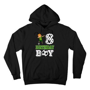 8 Year Old Gift Dabbing Boy Soccer Player 8th Birthday Boy Hoodie