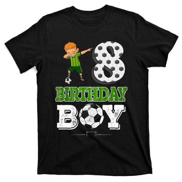 8 Year Old Gift Dabbing Boy Soccer Player 8th Birthday Boy T-Shirt