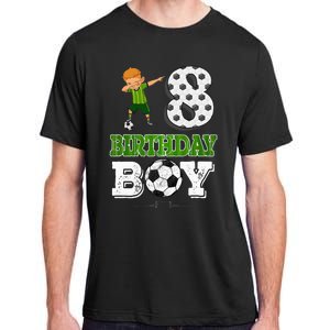 8 Year Old Gift Dabbing Boy Soccer Player 8th Birthday Boy Adult ChromaSoft Performance T-Shirt