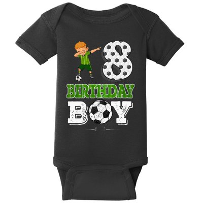 8 Year Old Gift Dabbing Boy Soccer Player 8th Birthday Boy Baby Bodysuit