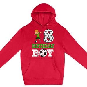 8 Year Old Gift Dabbing Boy Soccer Player 8th Birthday Boy Premium Pullover Hoodie