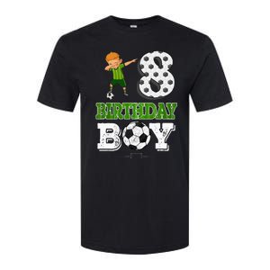 8 Year Old Gift Dabbing Boy Soccer Player 8th Birthday Boy Softstyle CVC T-Shirt