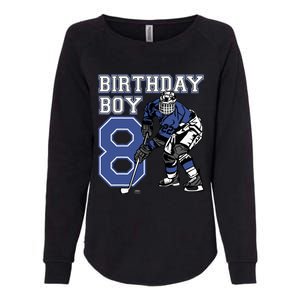 8 Year Old Ice Hockey Themed Birthday Party 8th Boy Gift Womens California Wash Sweatshirt