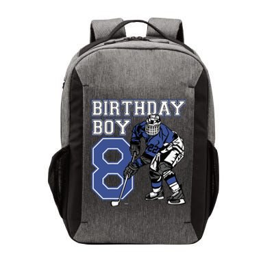 8 Year Old Ice Hockey Themed Birthday Party 8th Boy Gift Vector Backpack