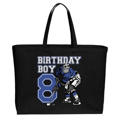 8 Year Old Ice Hockey Themed Birthday Party 8th Boy Gift Cotton Canvas Jumbo Tote