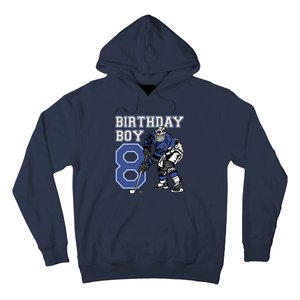 8 Year Old Ice Hockey Themed Birthday Party 8th Boy Gift Hoodie