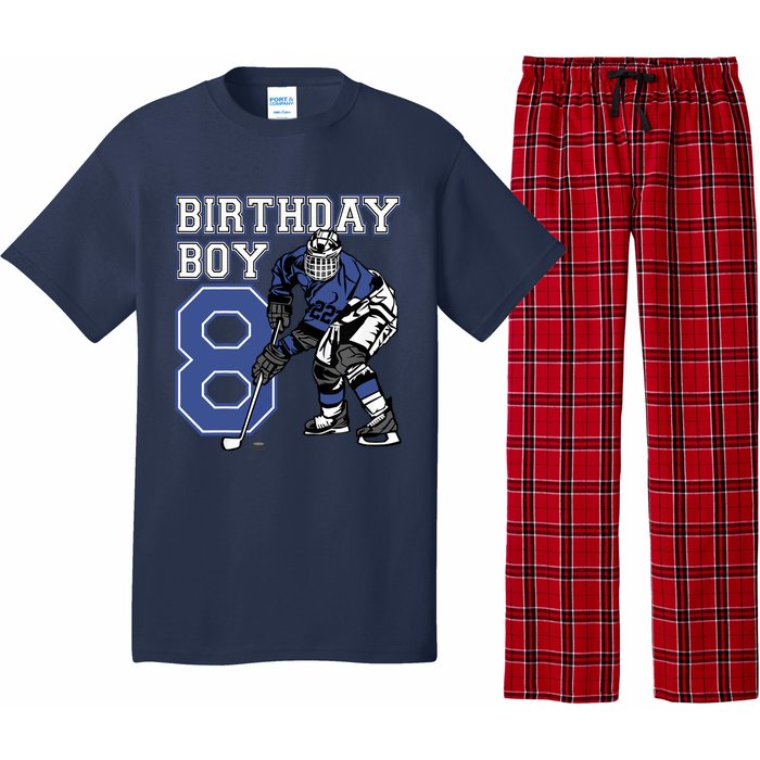 8 Year Old Ice Hockey Themed Birthday Party 8th Boy Gift Pajama Set