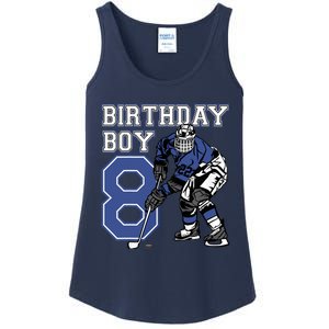 8 Year Old Ice Hockey Themed Birthday Party 8th Boy Gift Ladies Essential Tank