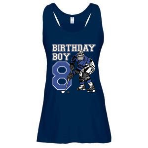 8 Year Old Ice Hockey Themed Birthday Party 8th Boy Gift Ladies Essential Flowy Tank