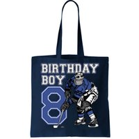 8 Year Old Ice Hockey Themed Birthday Party 8th Boy Gift Tote Bag