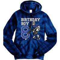 8 Year Old Ice Hockey Themed Birthday Party 8th Boy Gift Tie Dye Hoodie