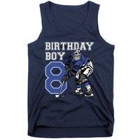 8 Year Old Ice Hockey Themed Birthday Party 8th Boy Gift Tank Top