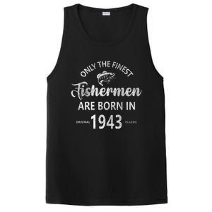 80 Year Old Fishing Fishermen Are Born In 1943 80th Birthday PosiCharge Competitor Tank