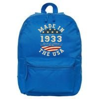 89 Years Old Bday Limited Edition 1933 Usa 89th Birthday Gift 16 in Basic Backpack