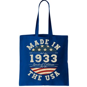 89 Years Old Bday Limited Edition 1933 Usa 89th Birthday Gift Tote Bag