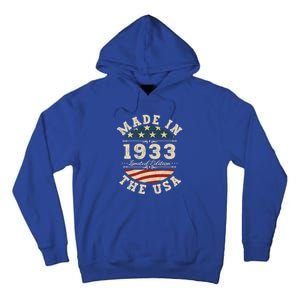 89 Years Old Bday Limited Edition 1933 Usa 89th Birthday Gift Tall Hoodie