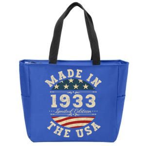 89 Years Old Bday Limited Edition 1933 Usa 89th Birthday Gift Zip Tote Bag