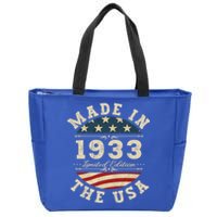 89 Years Old Bday Limited Edition 1933 Usa 89th Birthday Gift Zip Tote Bag