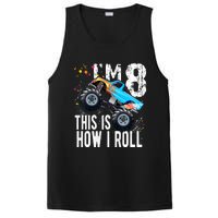 8 Year Old Gift Cool 8th Birthday Boy Gift For Monster Truck Car Lovers PosiCharge Competitor Tank