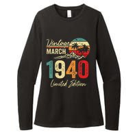 83 Year Old Vintage March 1940 83rd Birthday Women Womens CVC Long Sleeve Shirt