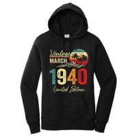 83 Year Old Vintage March 1940 83rd Birthday Women Women's Pullover Hoodie