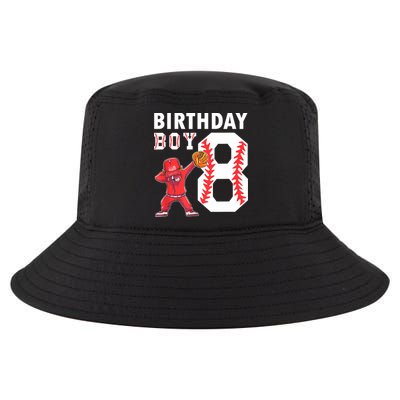 8 Years Old Boy Baseball Player 8th Birthday Kids Cool Comfort Performance Bucket Hat