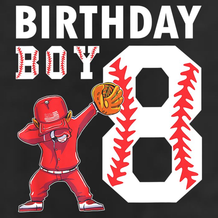 8 Years Old Boy Baseball Player 8th Birthday Kids 7 Panel Mesh Trucker Snapback Hat