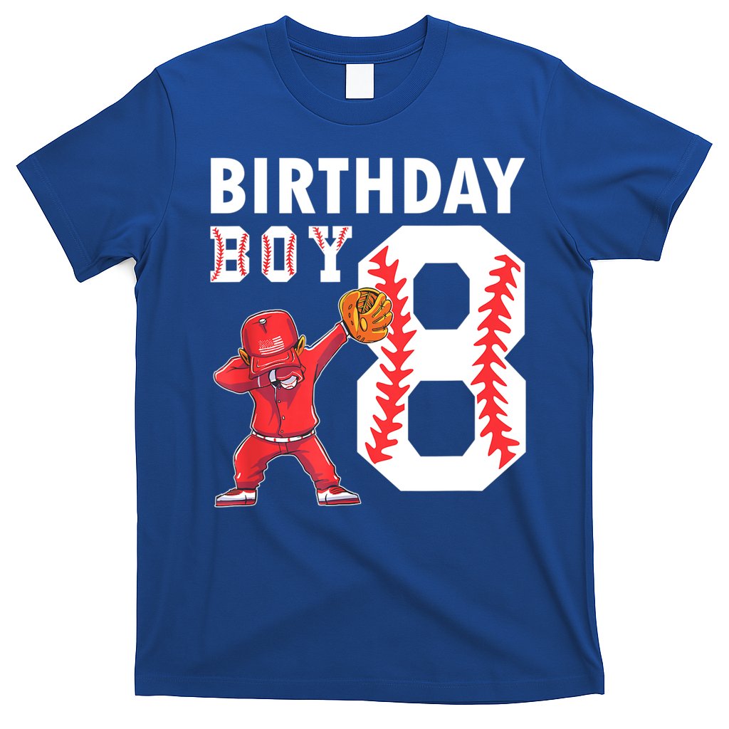 8 Years Old Boy Baseball Player 8th Birthday Kids T-Shirt