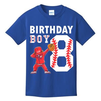 8 Years Old Boy Baseball Player 8th Birthday Kids Kids T-Shirt