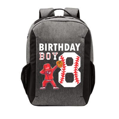 8 Years Old Boy Baseball Player 8th Birthday Kids Vector Backpack