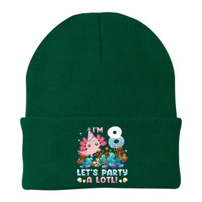 8 Year Old Axolotl Lover 8th Birthday Gift Knit Cap Winter Beanie