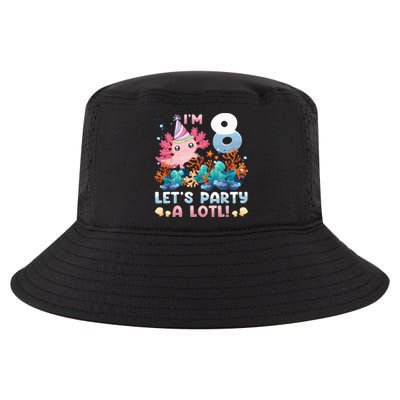 8 Year Old Axolotl Lover 8th Birthday Gift Cool Comfort Performance Bucket Hat