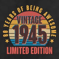 80 Years Of Being Awesome 1945 Limited Edition Vintage Retro Golf Towel