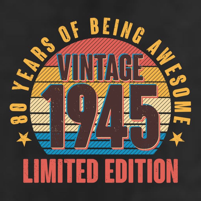 80 Years Of Being Awesome 1945 Limited Edition Vintage Retro Golf Towel